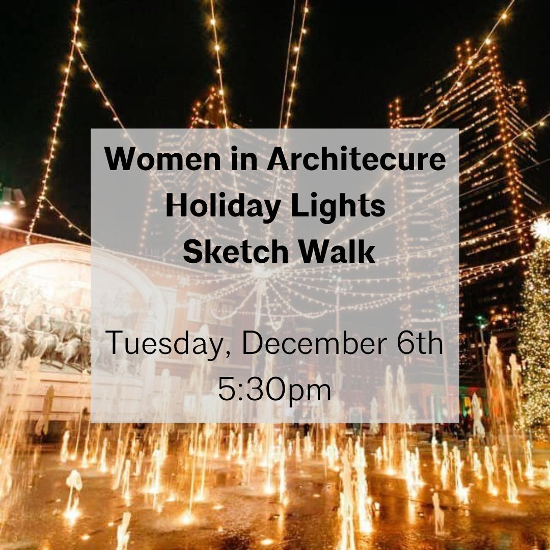 Join AIA FW Women in Architecture (WiA) for a Holiday Lights Sketch Walk in Downtown Fort Worth, Tuesday December 6. We will meet at Starbucks on the Square at 5:30pm to grab coffees, hot chocolate, and holiday drinks. Starting at 6:00pm we'll wander