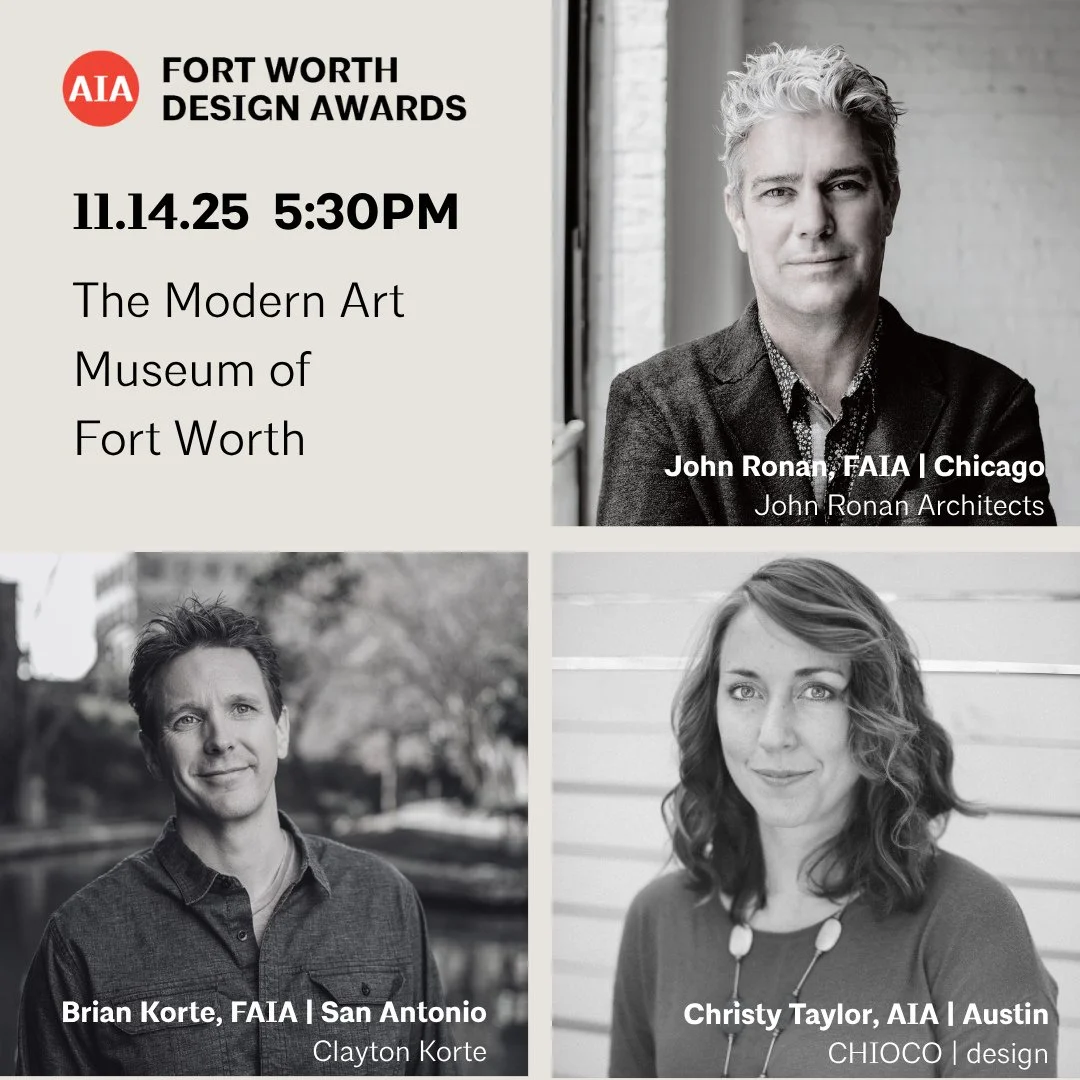 Don't miss our design award program this Friday evening, featuring the lecture &quot;Out of the Ordinary&quot; by juror John Ronan, FAIA of @johnronanarch⁠
⁠
1 AIA Learning Unit⁠
⁠
Also on our 2025 jury is Brian Korte, FAIA @clayton_korte and Christy