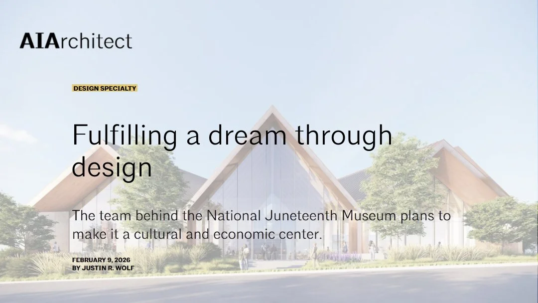 A powerful look at how design brings vision to life in Fort Worth, featuring the National Juneteenth Museum and its impact on our community.⁠
⁠
"Just one year after Juneteenth became a national holiday, the team creating the National Juneteenth 