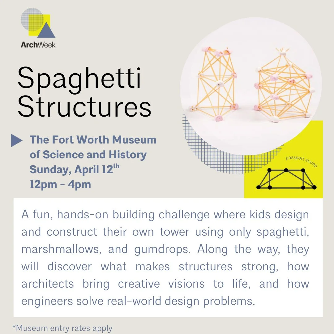 Ever wonder how skyscrapers reach the clouds or how bridges span across rivers? Now's your chance to find out at our first event for #ArchitectureWeek 🙌⁠
⁠
Join us for a fun, hands-on building challenge where you'll design and construct your own tow