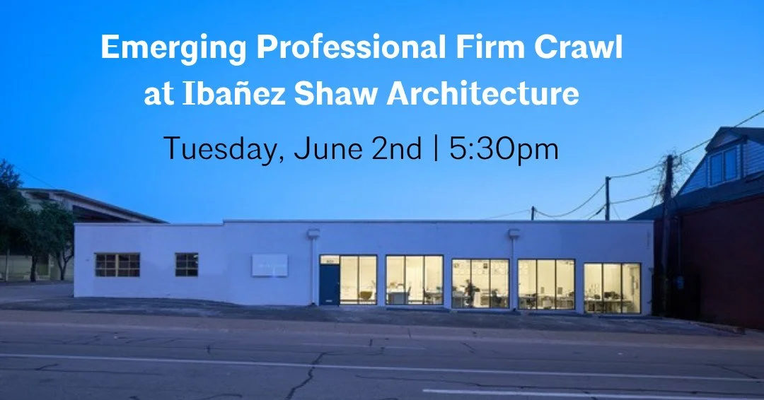 Join us next Tuesday for a visit to @ibanez_shaw Architecture 👏⁠
⁠
Iba&ntilde;ez Shaw Architecture is a Fort Worth based practice led by Greg Iba&ntilde;ez, FAIA and Bart Shaw, FAIA. Their work is rooted in the act of making, where each project is d