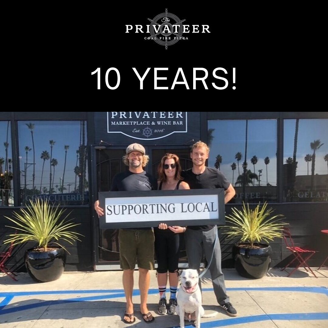 Happy Anniversary Privateer!! It&rsquo;s with great pleasure and gratitude to all who have supported The Privateer over the years! Today we are officially 10 years young!! Thank you to The Privateer family who have worked for us over the years we tru