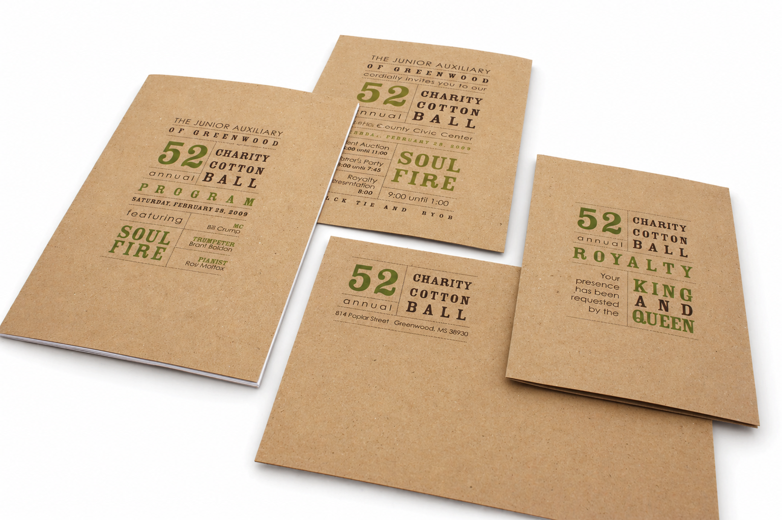 Created programs and invitations