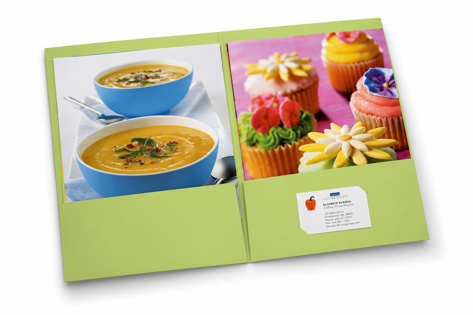 Collateral | Designed branded folders, newsletters, and business cards, creating a cohesive visual identity