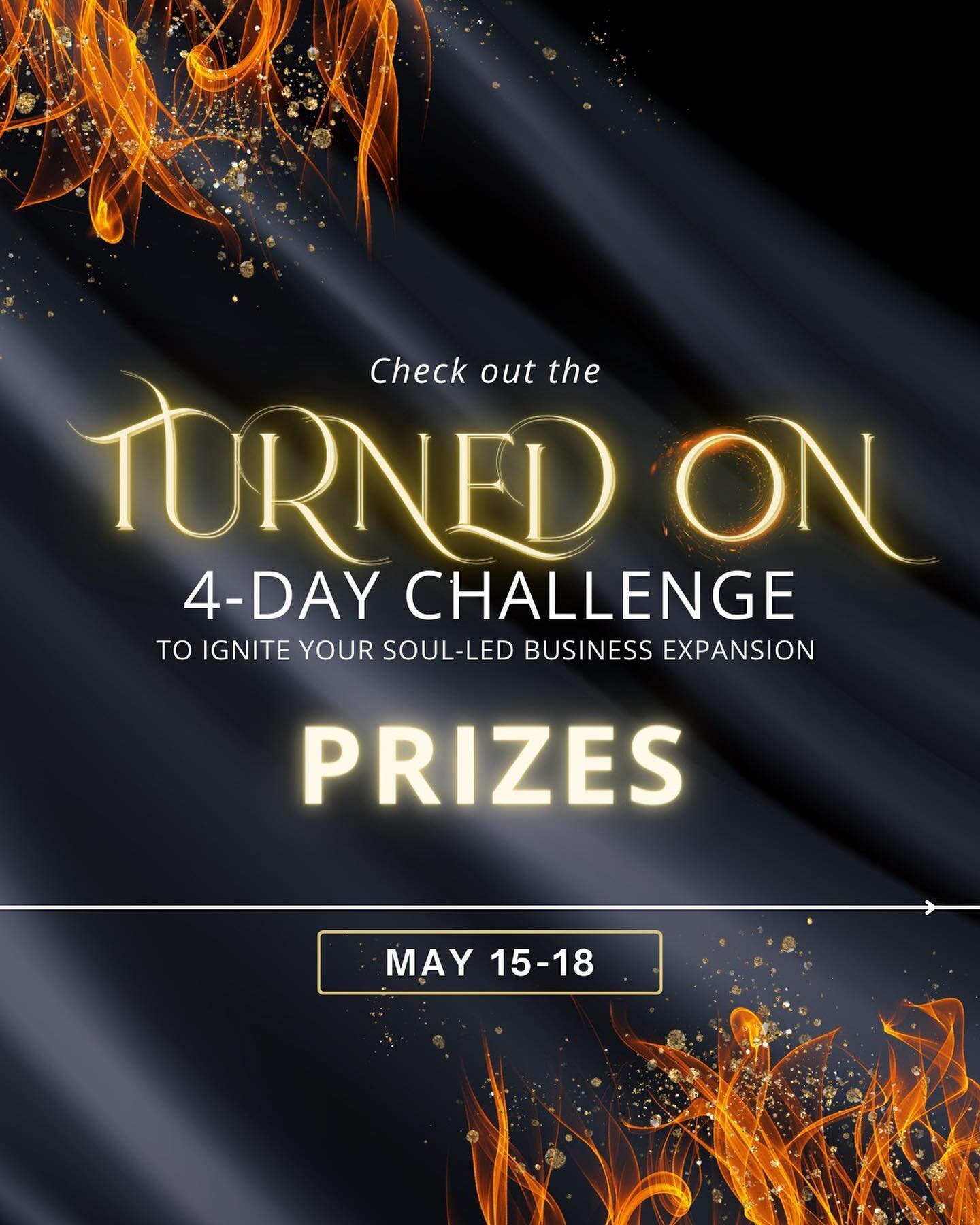 *Oprah voice* YOU GET A PRIZE! YOU GET A PRIZE! YOU GET A PRIZE!

Nothing screams &ldquo;Turn On &amp; EXCITEMENT&rdquo; like a good old-fashioned prize🎉 

And 3 lucky winners get to enjoy these prizes when they sign up for an already FREE offering!