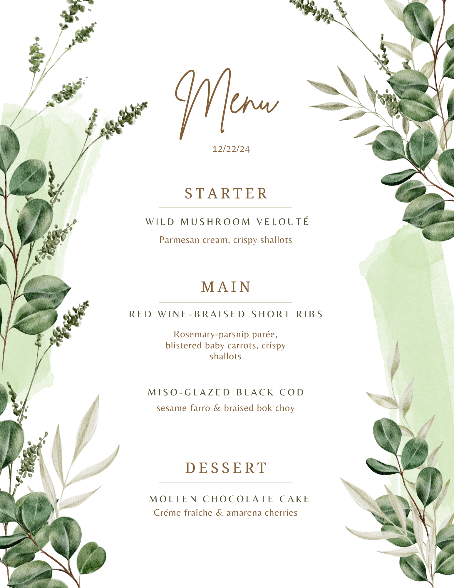 Greenery Wedding Menu.png