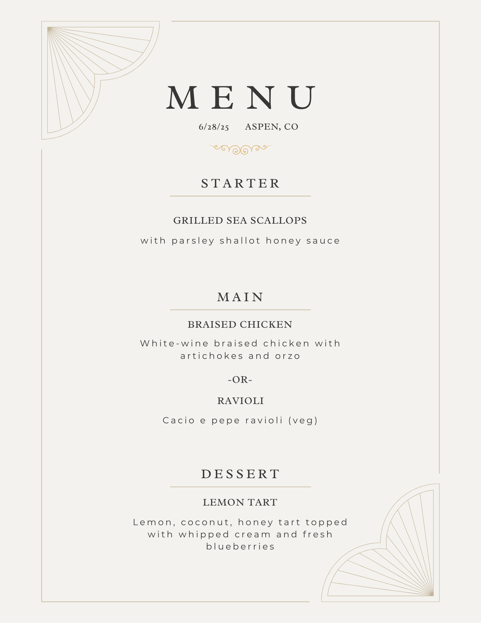Beige Minimalist Elegant Wedding Menu A4.png