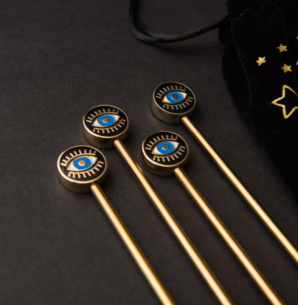 Evil Eye Cocktail Stirrers — Love & Victory