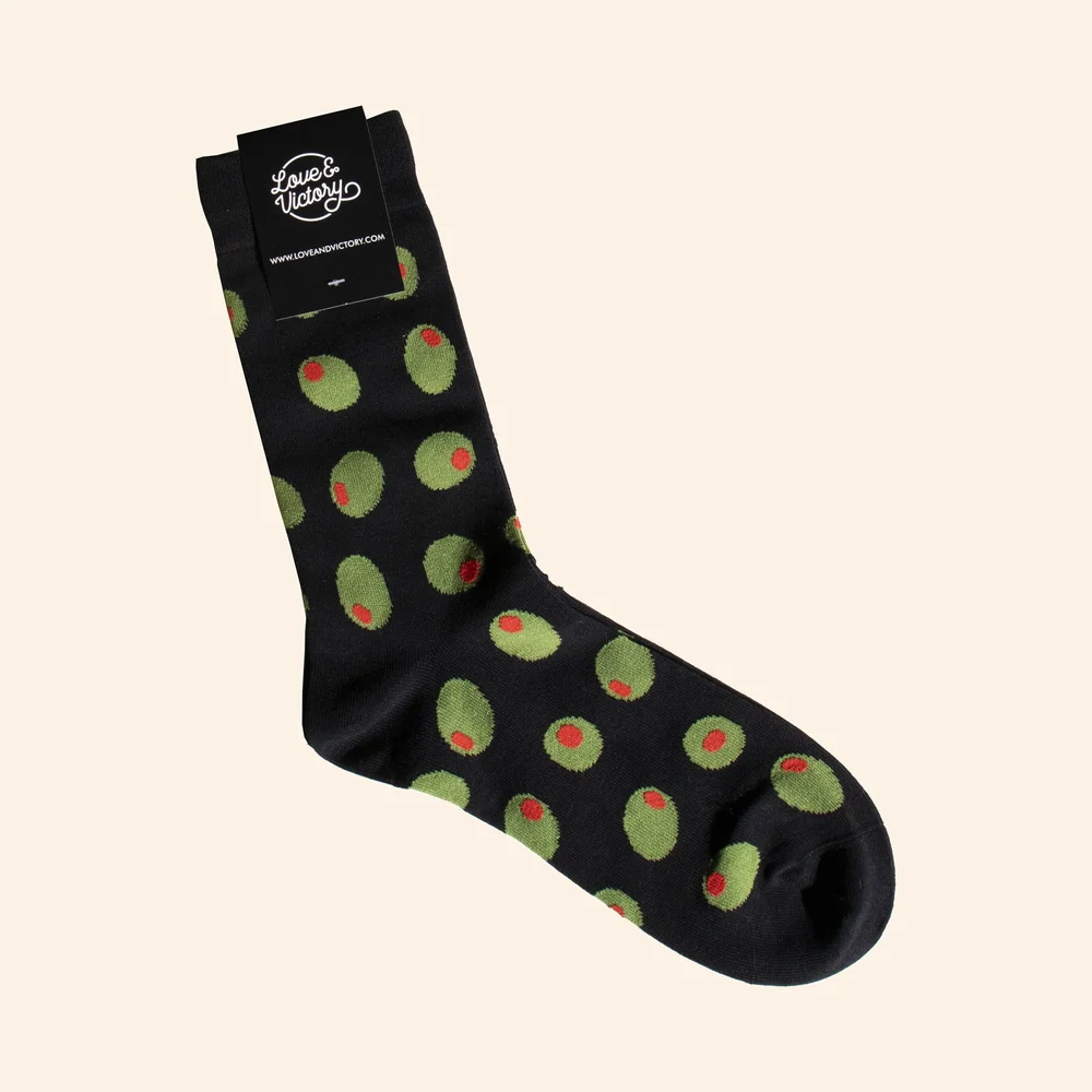 olive green dress socks No Cold Feet with White Polka Dot Think hardworking enough for everyday wear Finest Socks In The World
