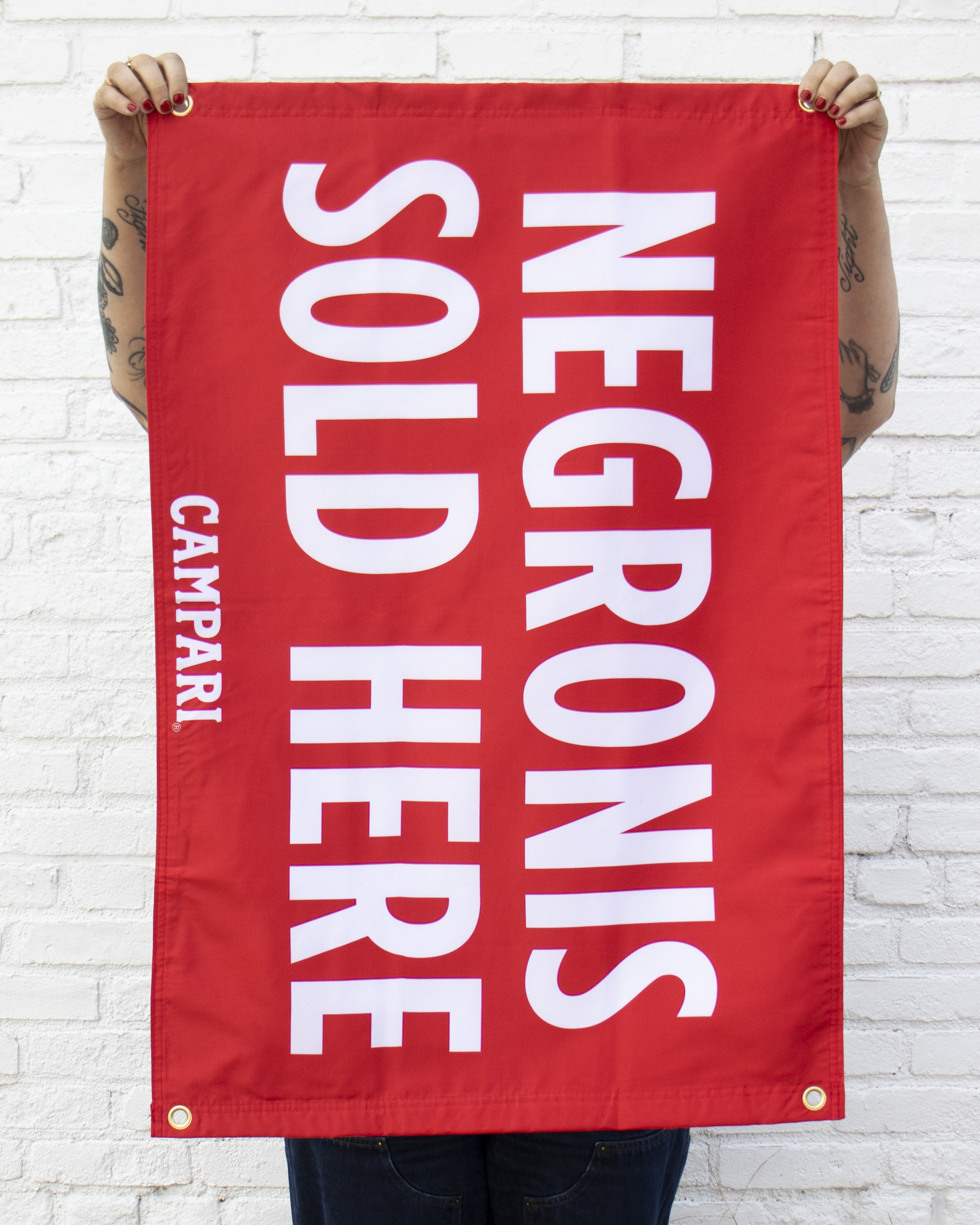 Campari Academy Exclusive: "Negronis Sold Here" Flag