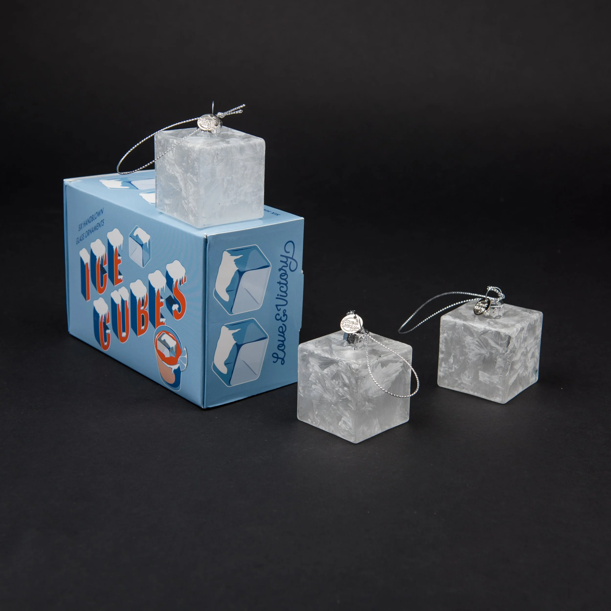 Record Crate Ornament — Love & Victory