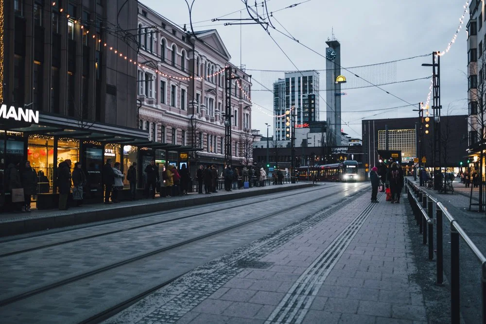 Valokuva Ratikasta hämeenkadulla