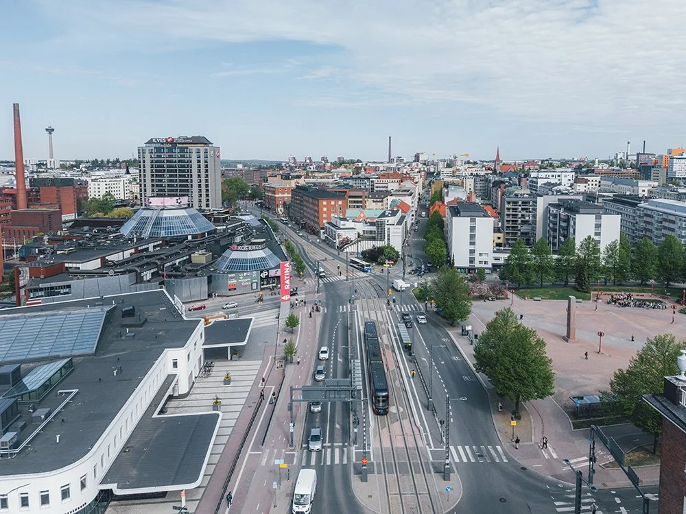 Dronekuva Sorinaukiolle