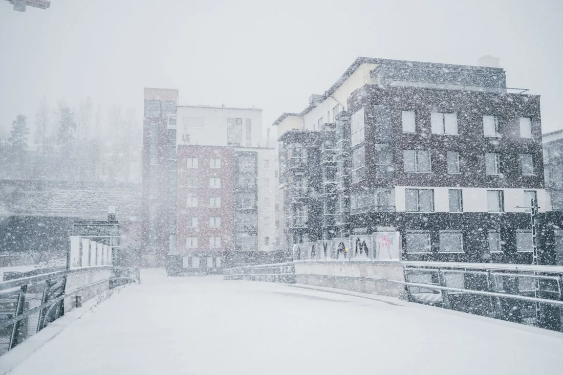 Lumimyrsky Tampereella