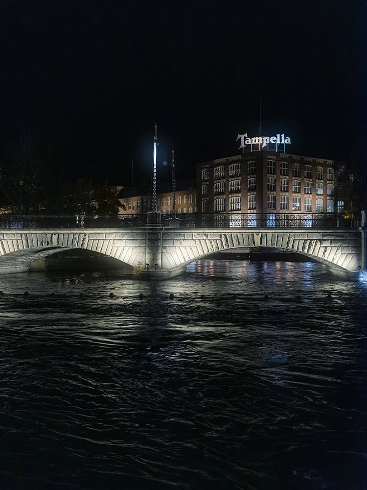 Maisema Tammerkoskelta.