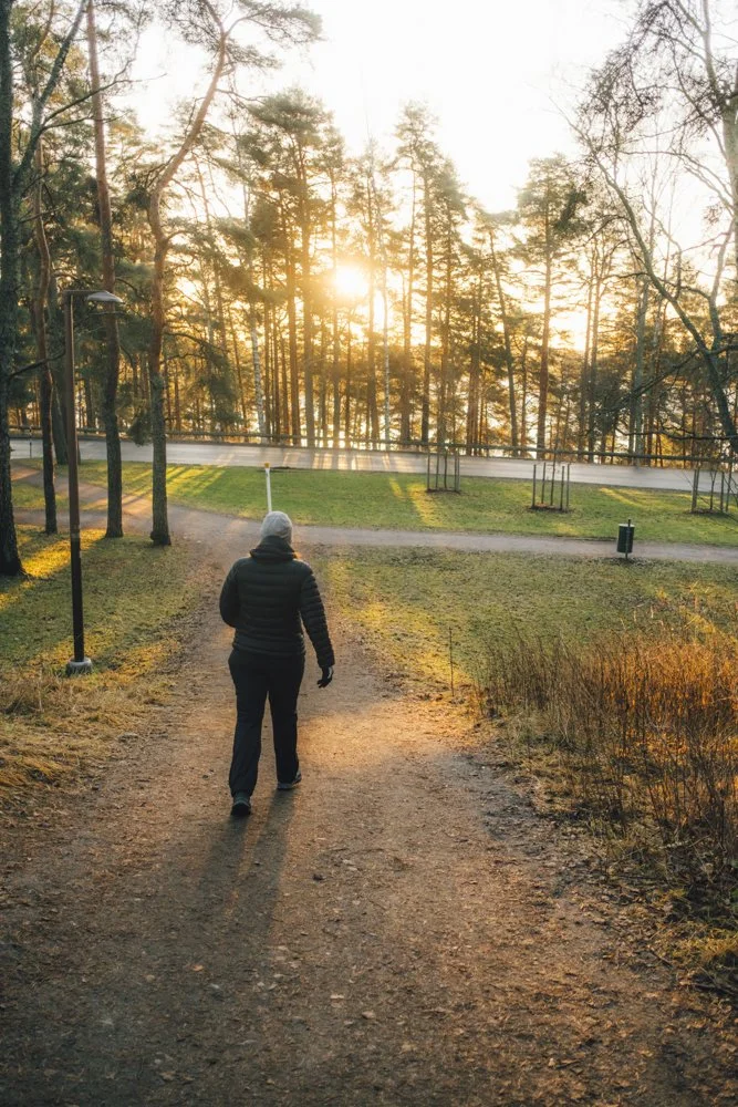 Ihminen Pyynikillä. Valokuvia Pyynikiltä