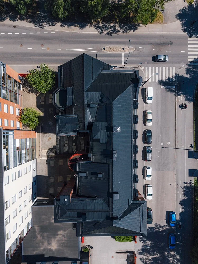 Ilmakuvausta Tampereelta Marjatan sairaala