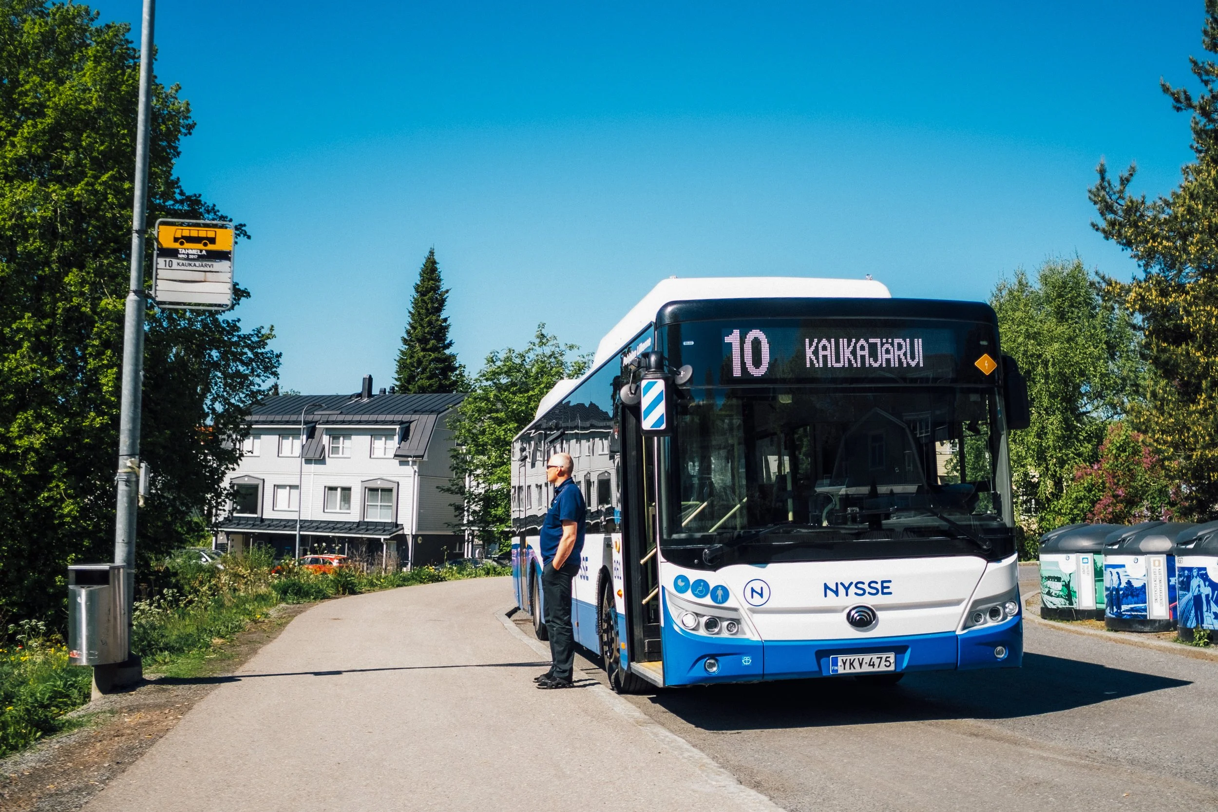 Nysse numero 10 Tahmelan päättärillä