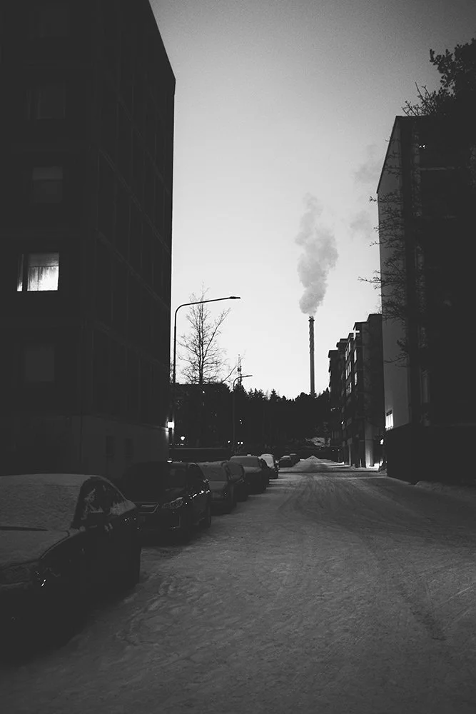 Valokuvia Tammelasta. Näkymä Moisionkadulta