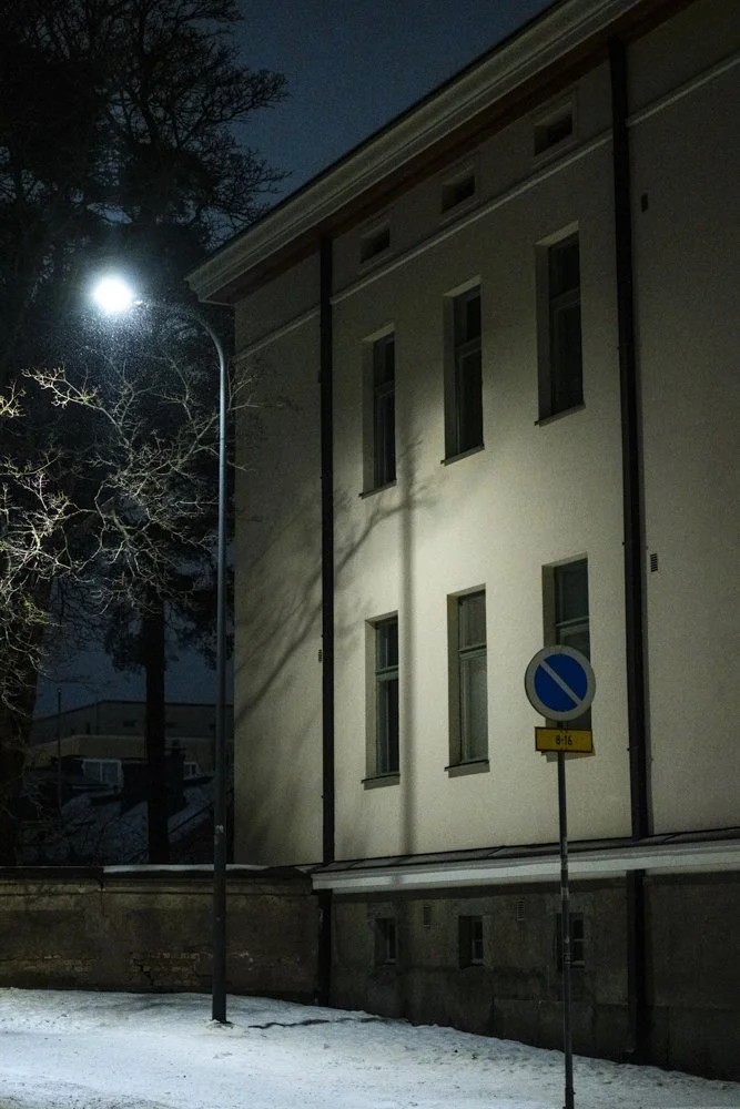 Kaunis rakennus Palomäentiellä