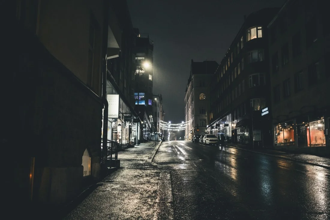 Valokuvia Aleksis Kiven kadulta. Tampereen Nalkala