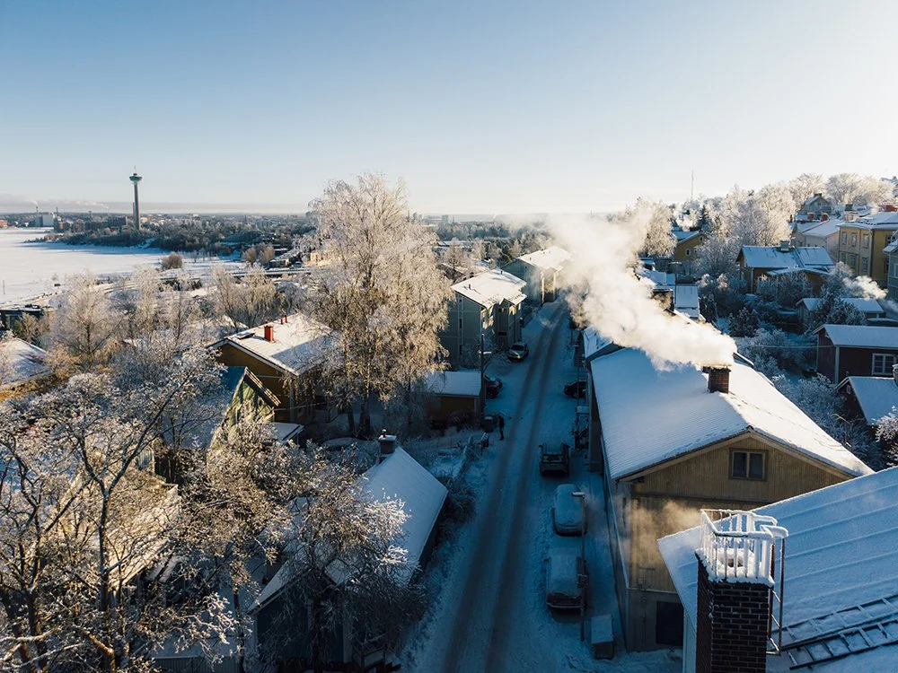 Savua tupruttaa Pispalan piipuista