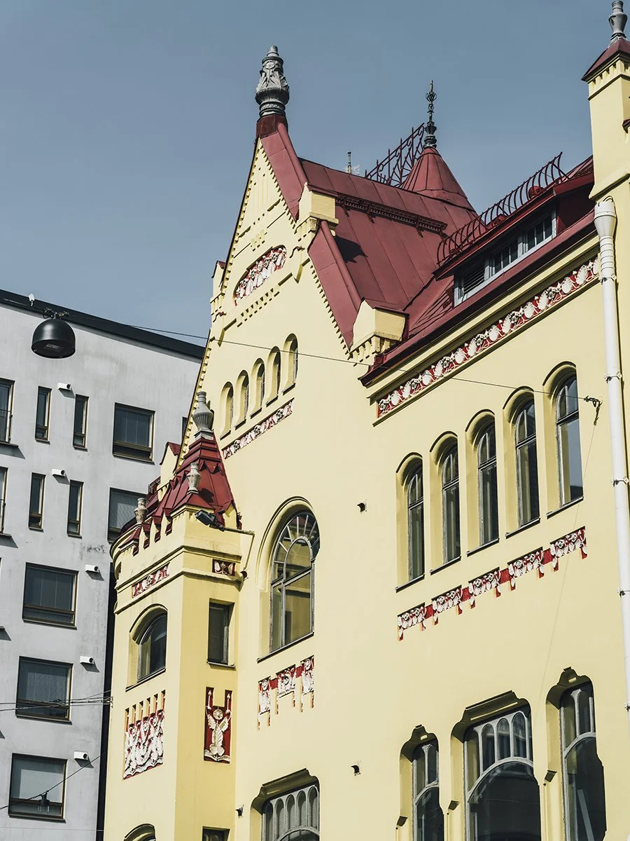 Valokuva Tirkkosen talosta. Tampereen Kauppakadulla.