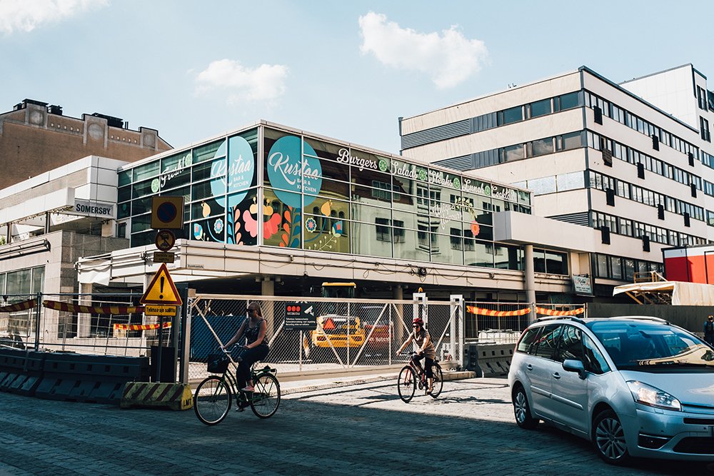 Tampereen Kävelykadulla hetki ennen purkamista