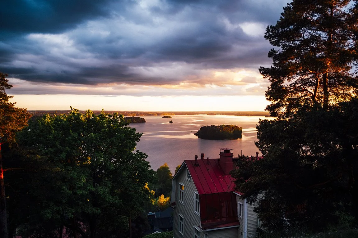 Maisema Pyykkipuistosta Pyhäjärvelle