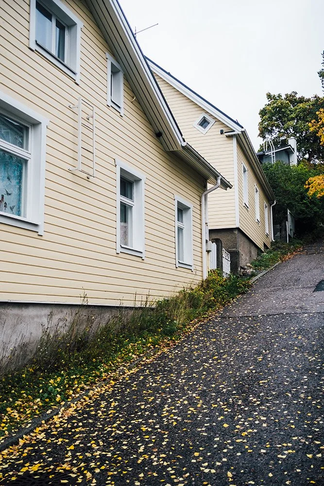 Pispalan jyrkkiä mäkiä. Valokuvia Pispalasta