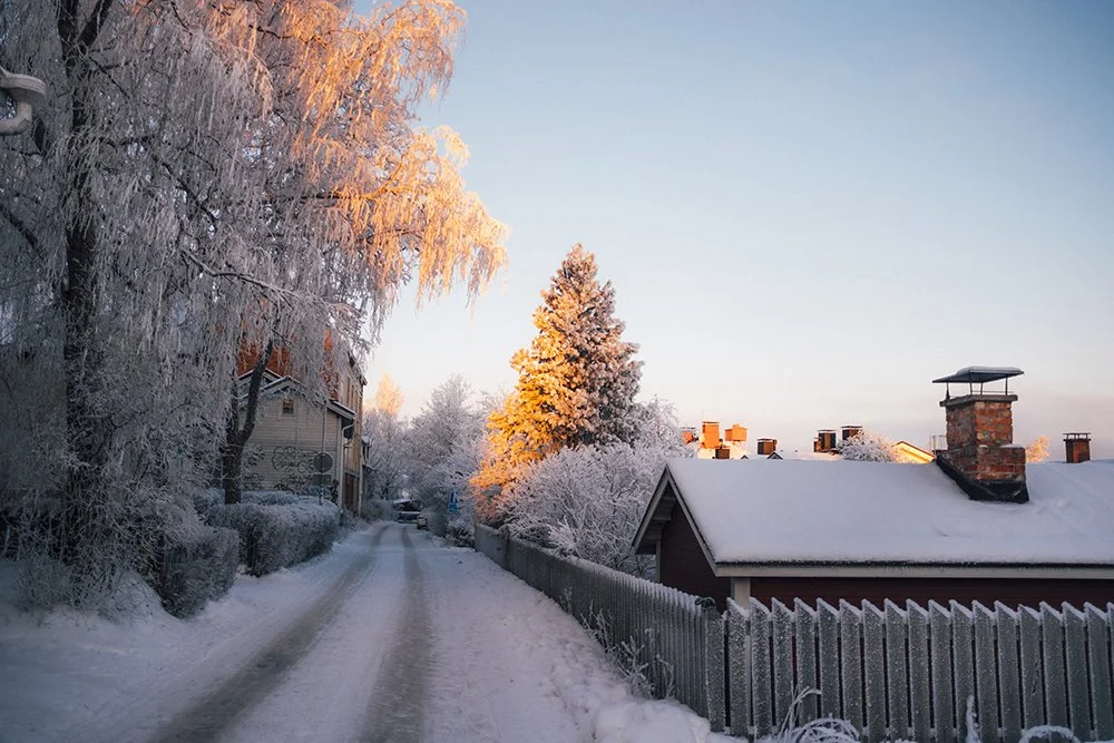 Talvi Rinnekadulla Pispalassa