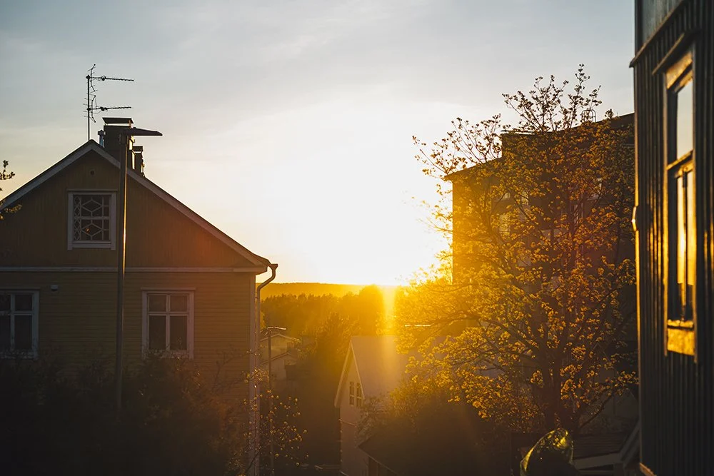 Jyrkkiä Pispalan rinteitä.  Valokuvia Mäkikadulta