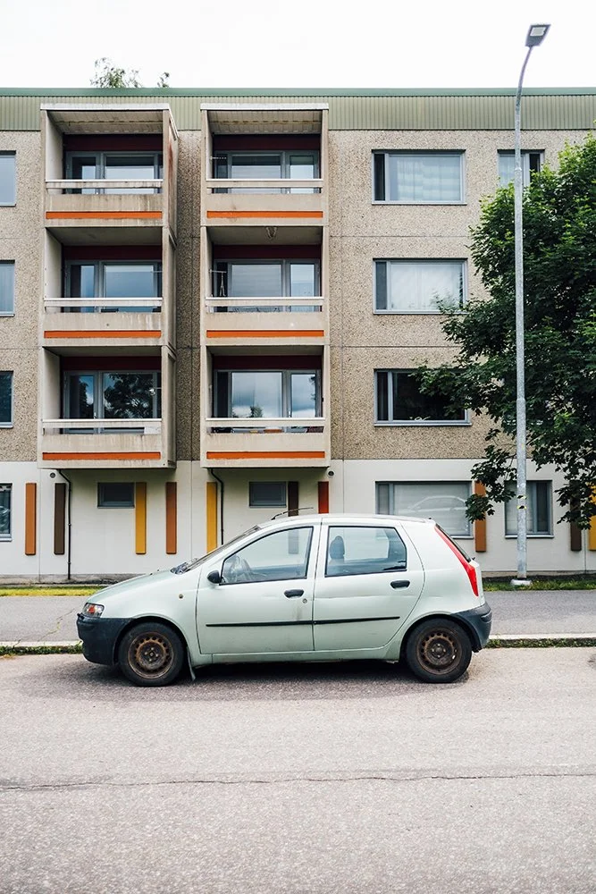 Fiat Punto Runkokadulla Haukiluomassa