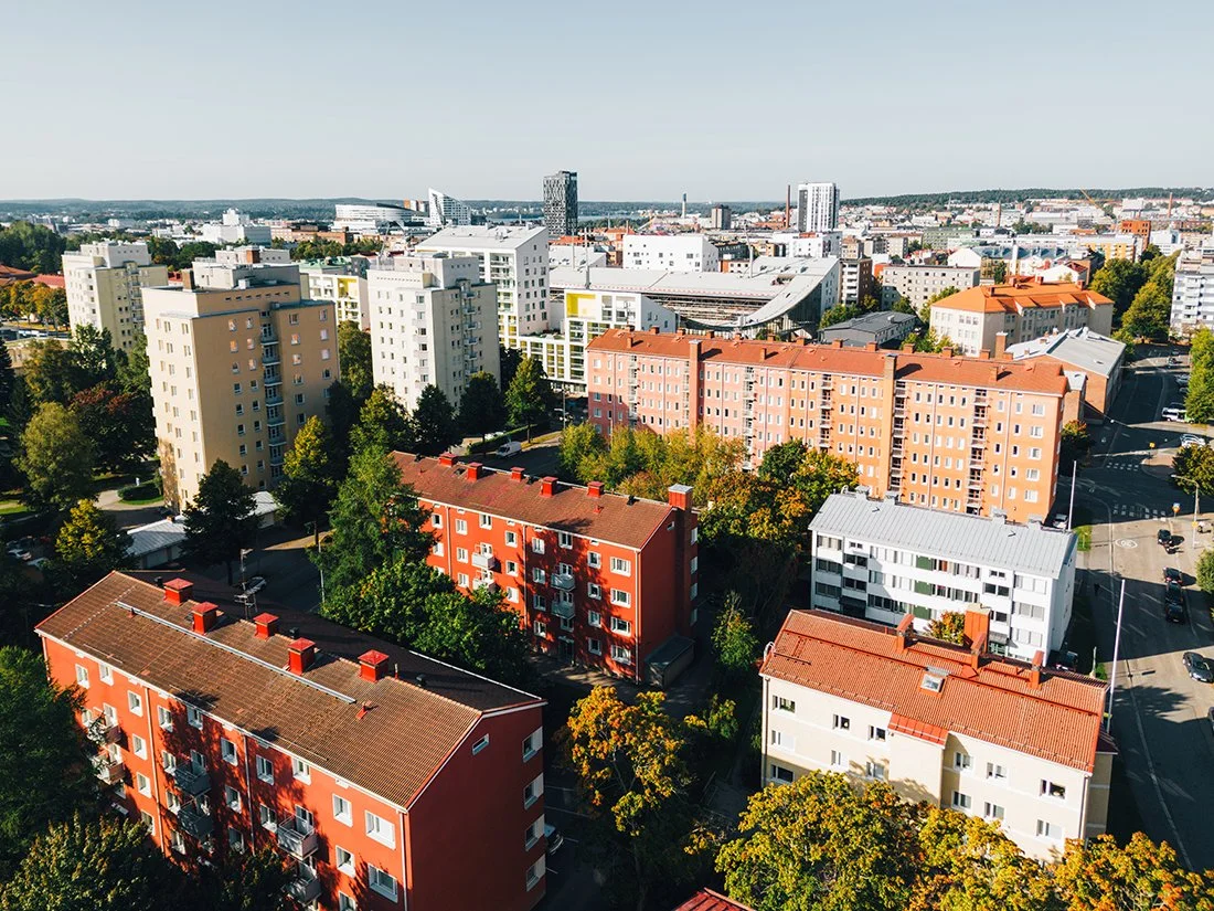 Dronekuvia Tampereelta. Tampere ilmasta.