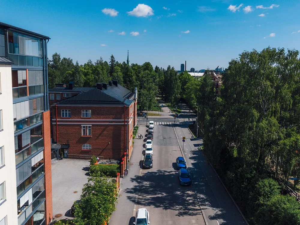 Dronekuvausta Tampereelta Marjatan sairaala