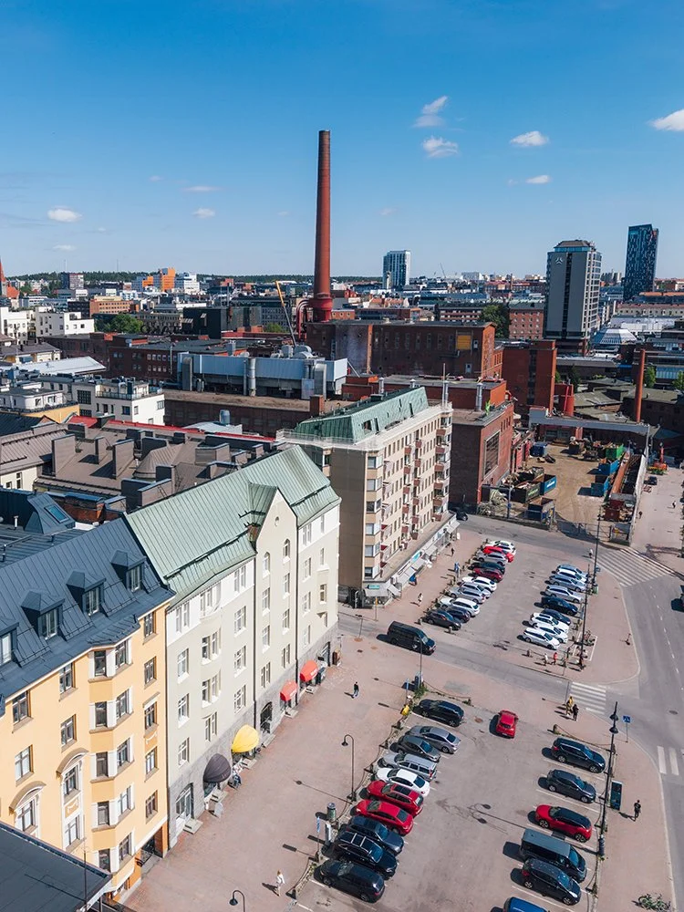 Laukontorin kauniita rakennuksia