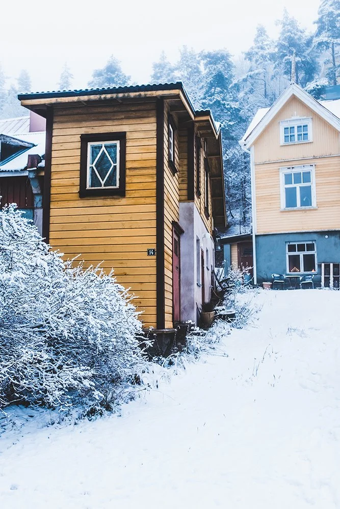 Talvikuvia Pispalasta. Pispankatu Talvella