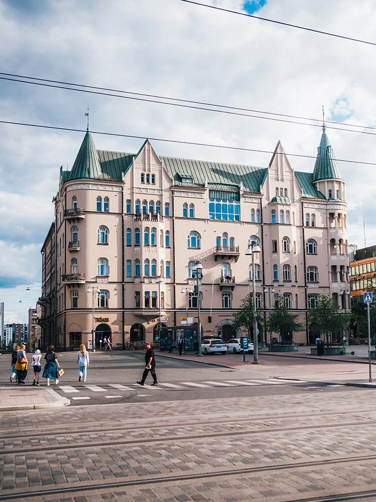 Valokuva Palanderin talosta Keskustorilta