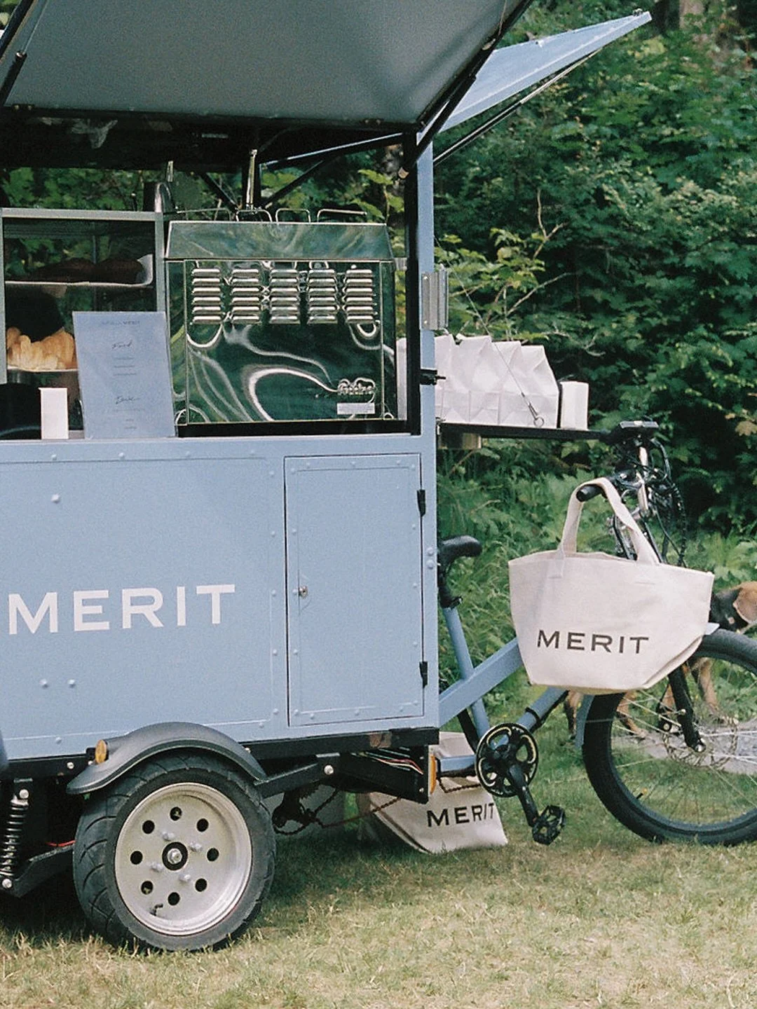 Refreshment Cart Design & Signage for MERIT Salon Series community event