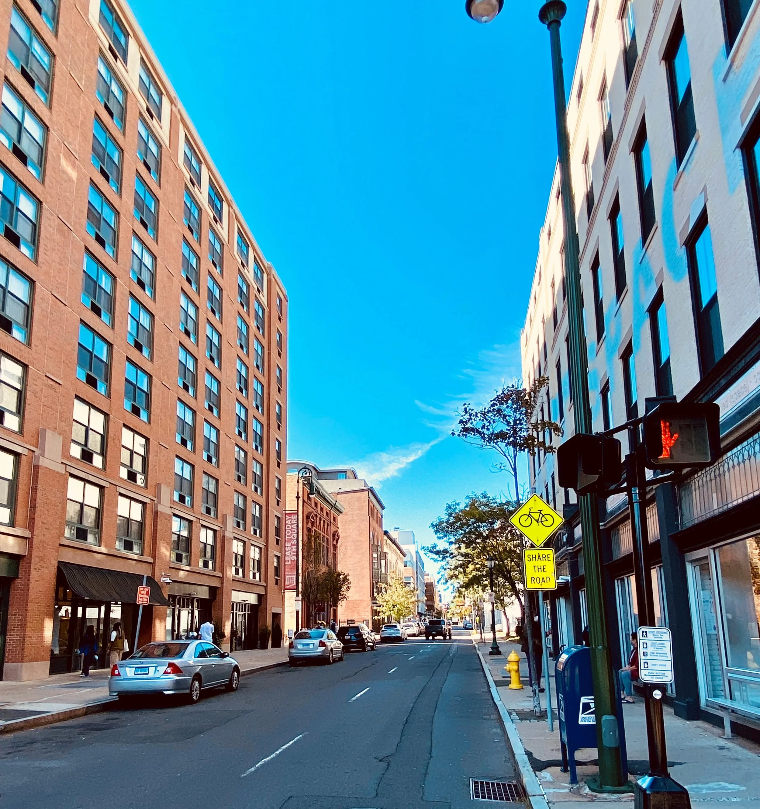 Apartments along Crown Street