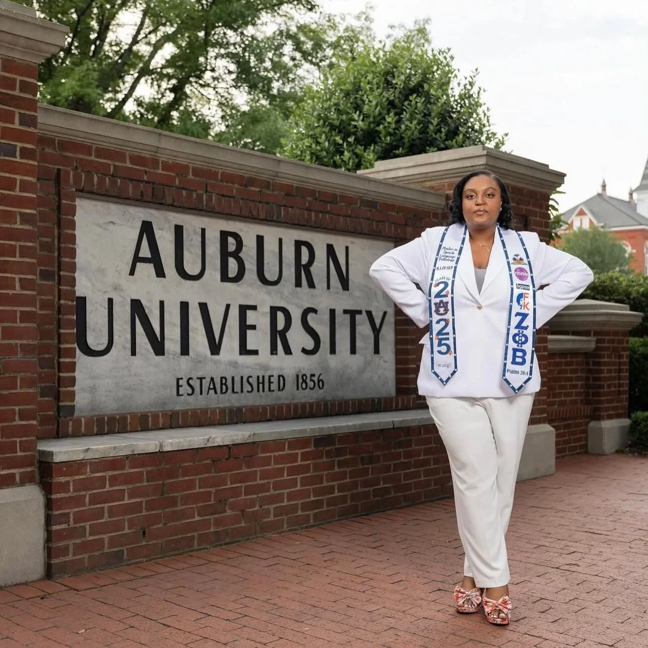 She was standing on business and mastered it! 👩🏾&zwj;🎓✨ ConGRADulations!

As always, thank you for allowing @stampdbyyaya to bring your vision to life 💛

#customstole #graduation #gradszn #shemasteredit #auburn