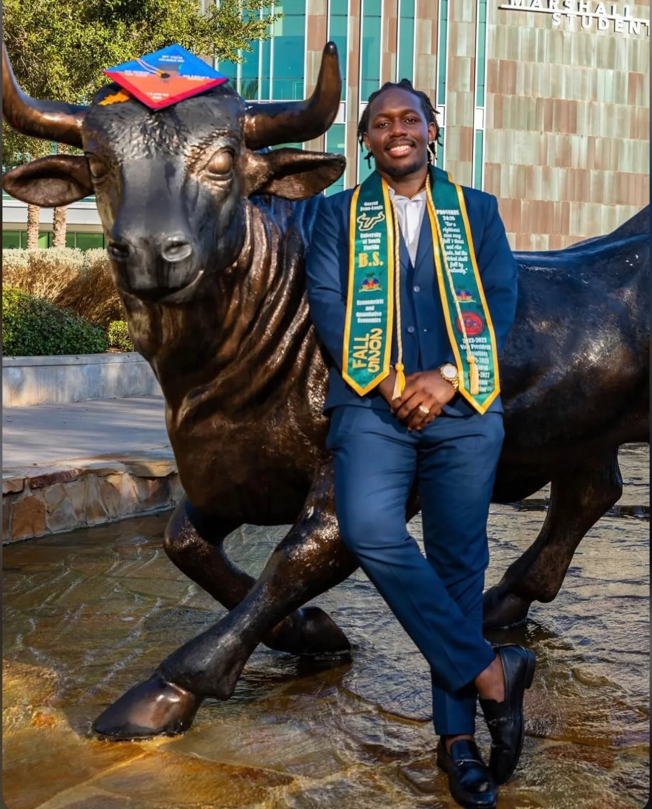 &ldquo;For a righteous man may fall 7 times and rise again&hellip;&rdquo; No matter how many times you fall, don&rsquo;t give up! 

Congrats grad! Thanks for choosing Stamp&rsquo;d by Yaya to bring your stole vision to life! 

#usfgrad #haitiangrad #