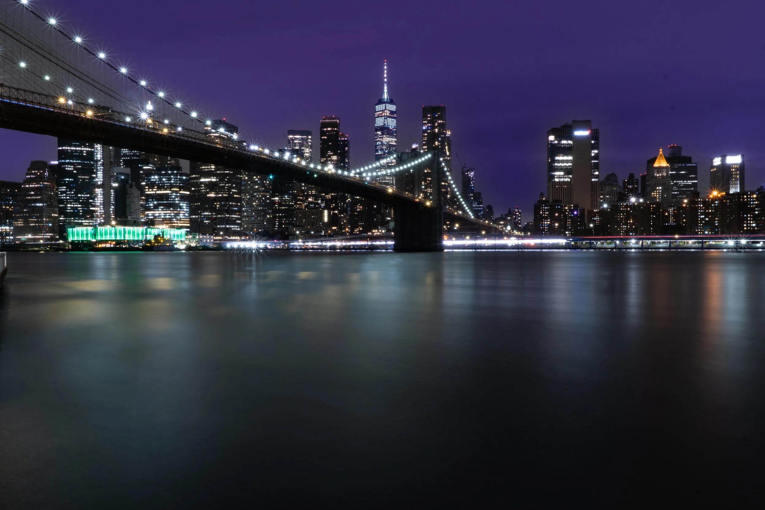 Purple Brooklyn Bridge 