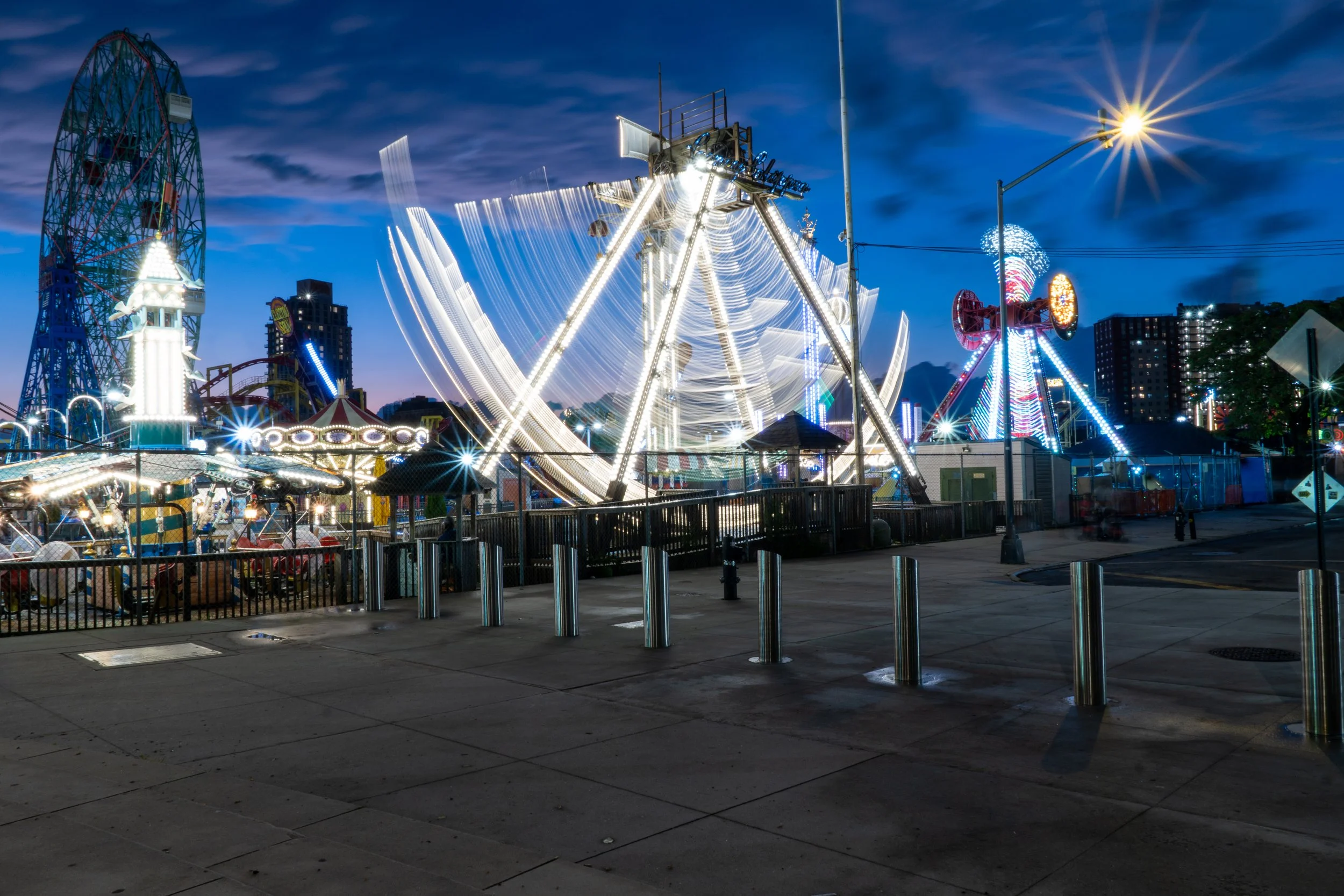 Amusement at night 