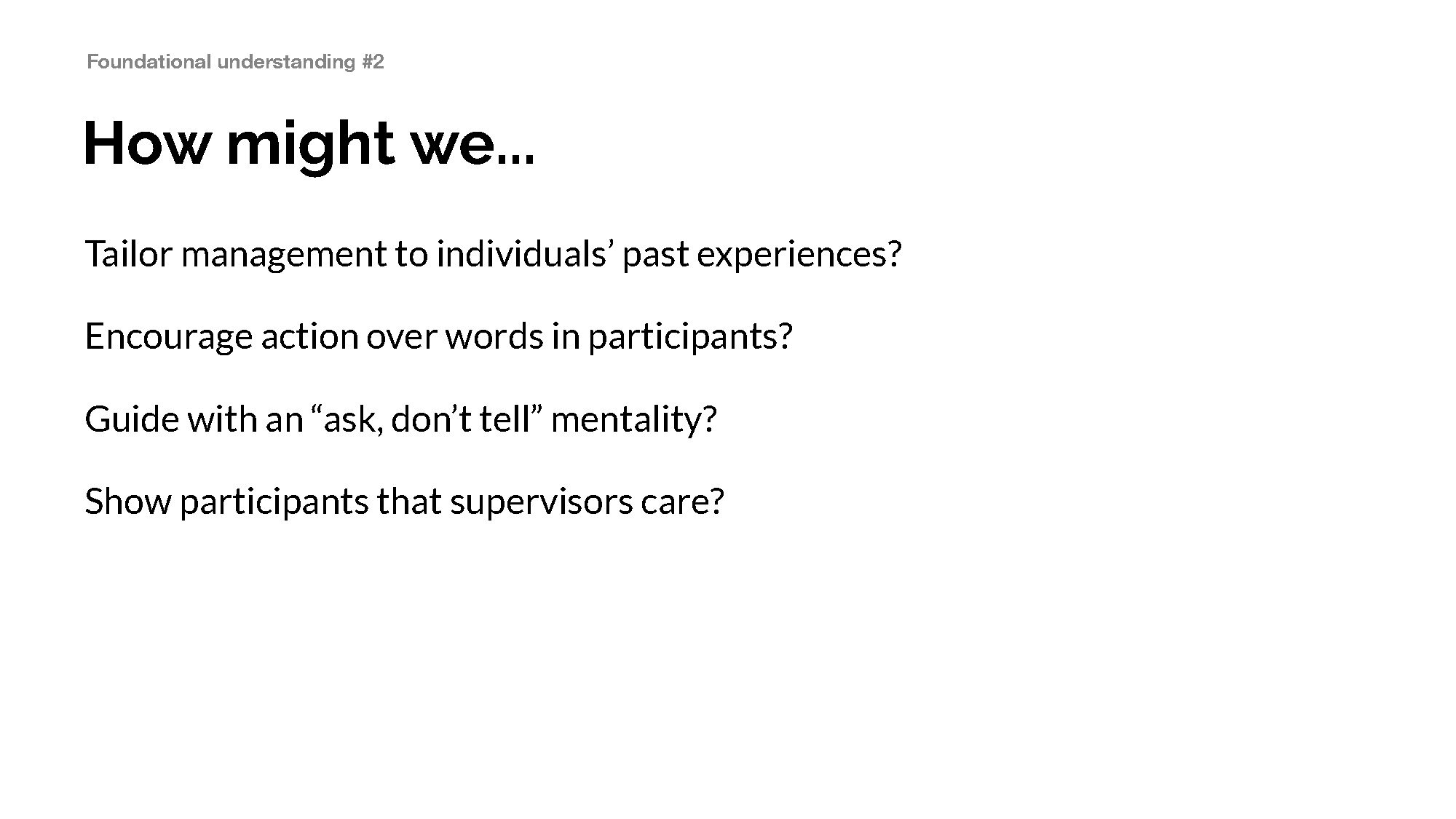 How might we...