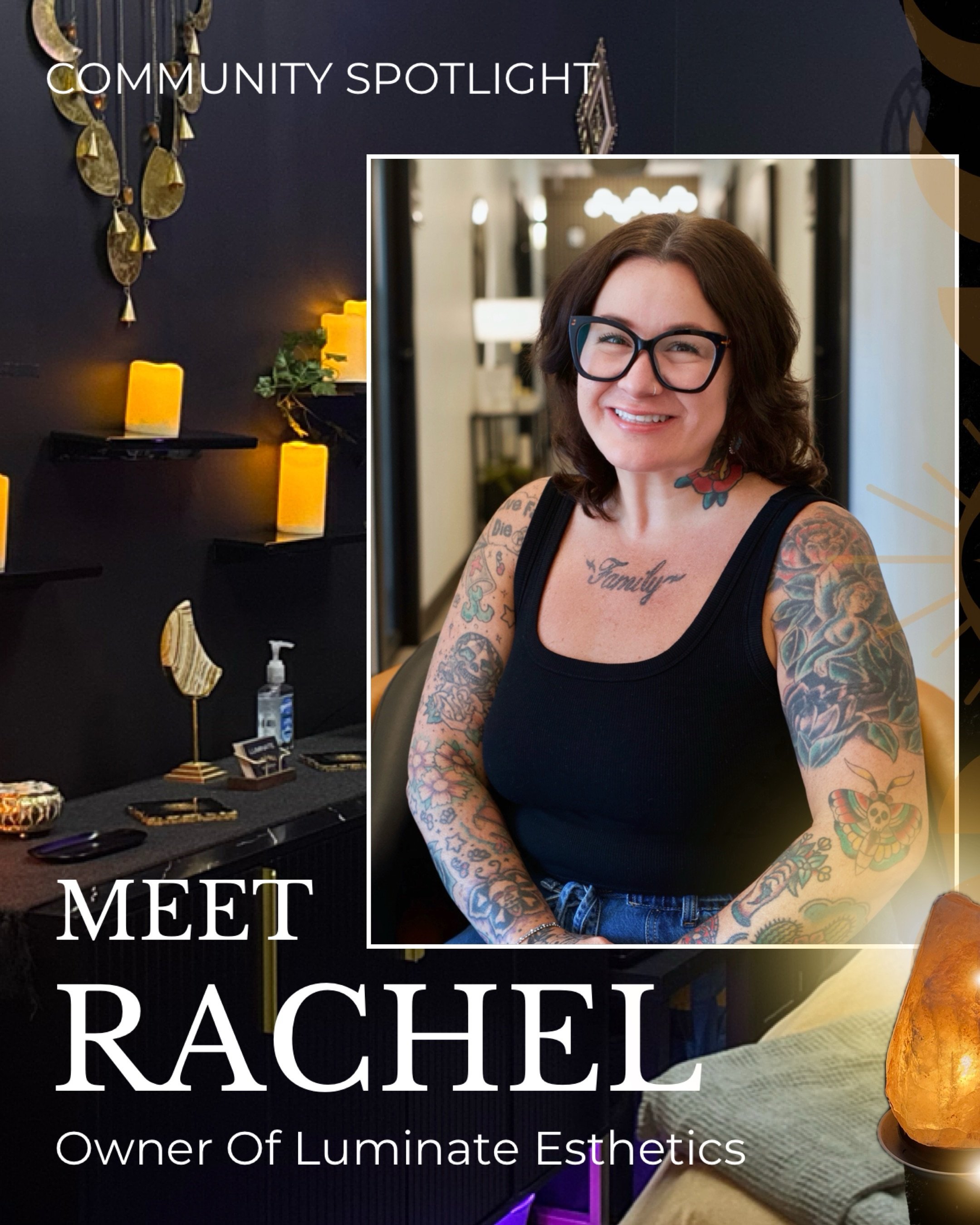 Meet Rachel, our skincare guru and the woman behind Luminate Esthetics. ✨

With 8 years in the industry, Rachel specializes in anti-aging facials and lymphatic face massage, with microneedling being her favorite service to provide. Her space at AIRE 