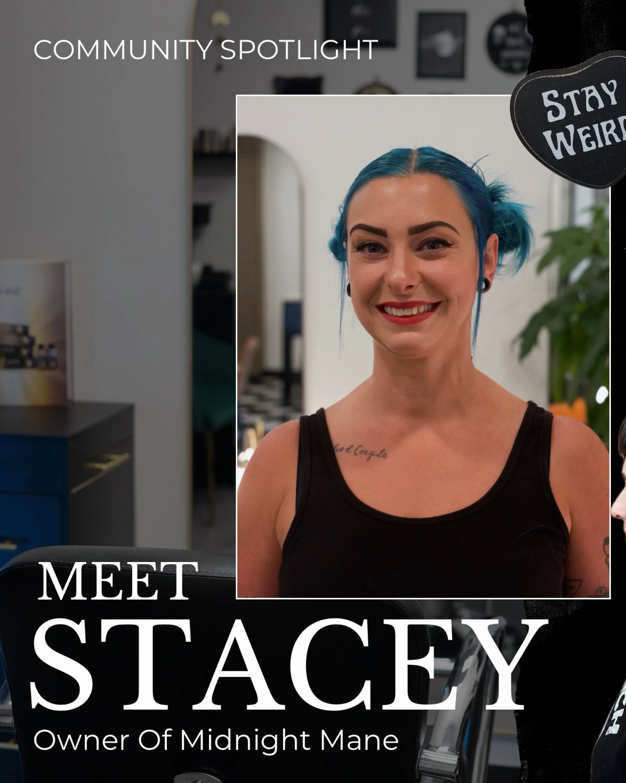 Meet Stacey, the face behind Midnight Mane in Suite 106! 🌙💜

With 20 years in the beauty industry, Stacey knows her way around corrective color, transformations, and a good conversation. Her specialty? Making sure everyone who sits in her chair lea