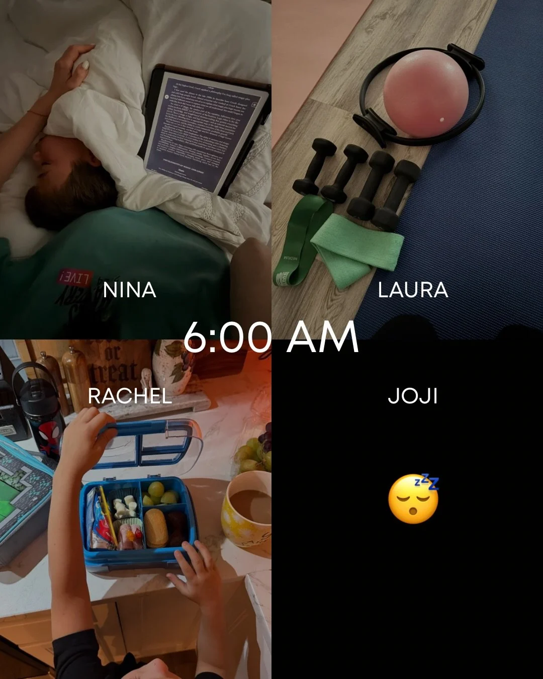 Same team, four completely different camera rolls. 📸

Ever wonder what everyone behind AIRE is actually doing throughout the day? We compared timestamps with Nina, Laura, Rachel, and Joji, and apparently we&rsquo;re all living four very different li