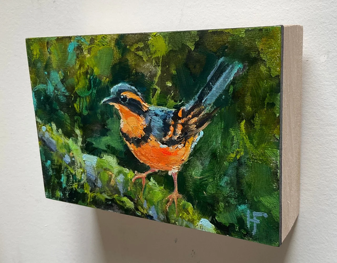 HILARY_FARMER_2026_Ink-Oil-Painting-Horizontal_VARIED_THRUSH_MOSSY_BRANCH-V2.jpg