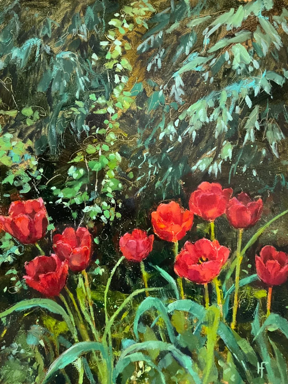 HILARY_FARMER_2026_Oil-Painting-Vertical_FLAMING_TULIPS.jpg